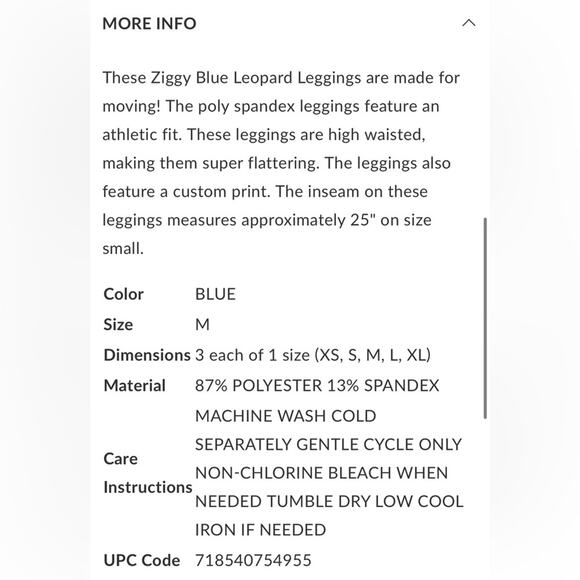 Mud Pie Ziggy Leopard Leggings - Picture 8 of 9